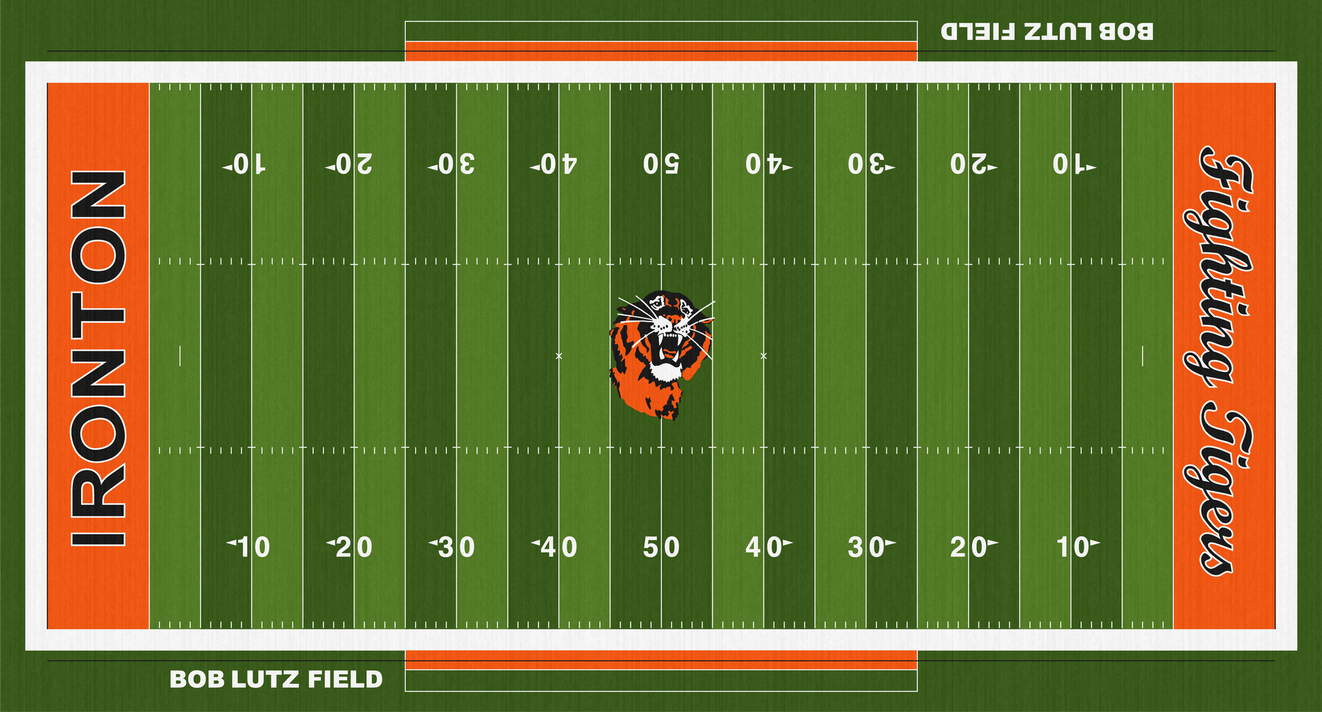 Bob Lutz Field The Tank Ironton Fighting Tigers High School Football Turf