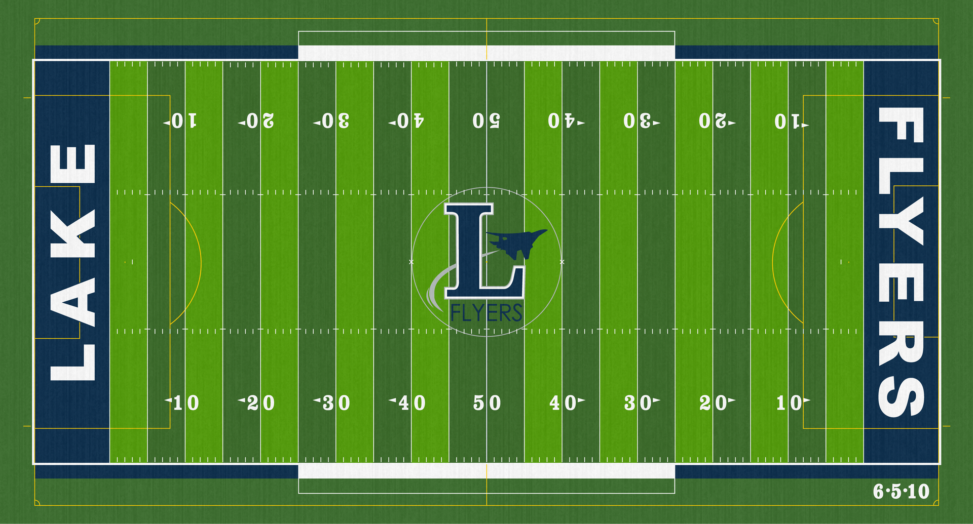 Lake Community Stadium Lake Flyers High School Football Turf Millbury