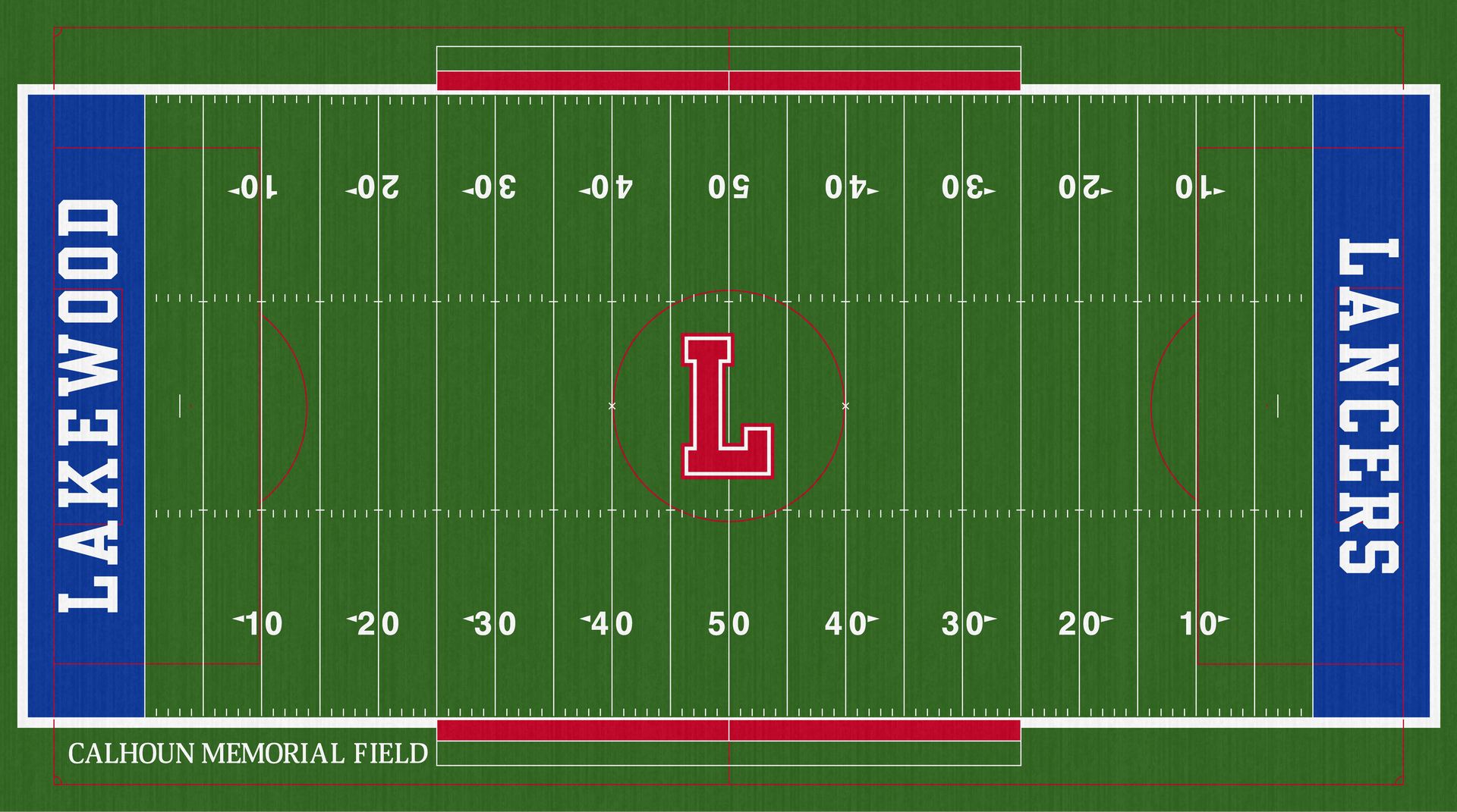 Calhoun Memorial Field Lakewood High School Lancers Football Turf Stadium Hebron