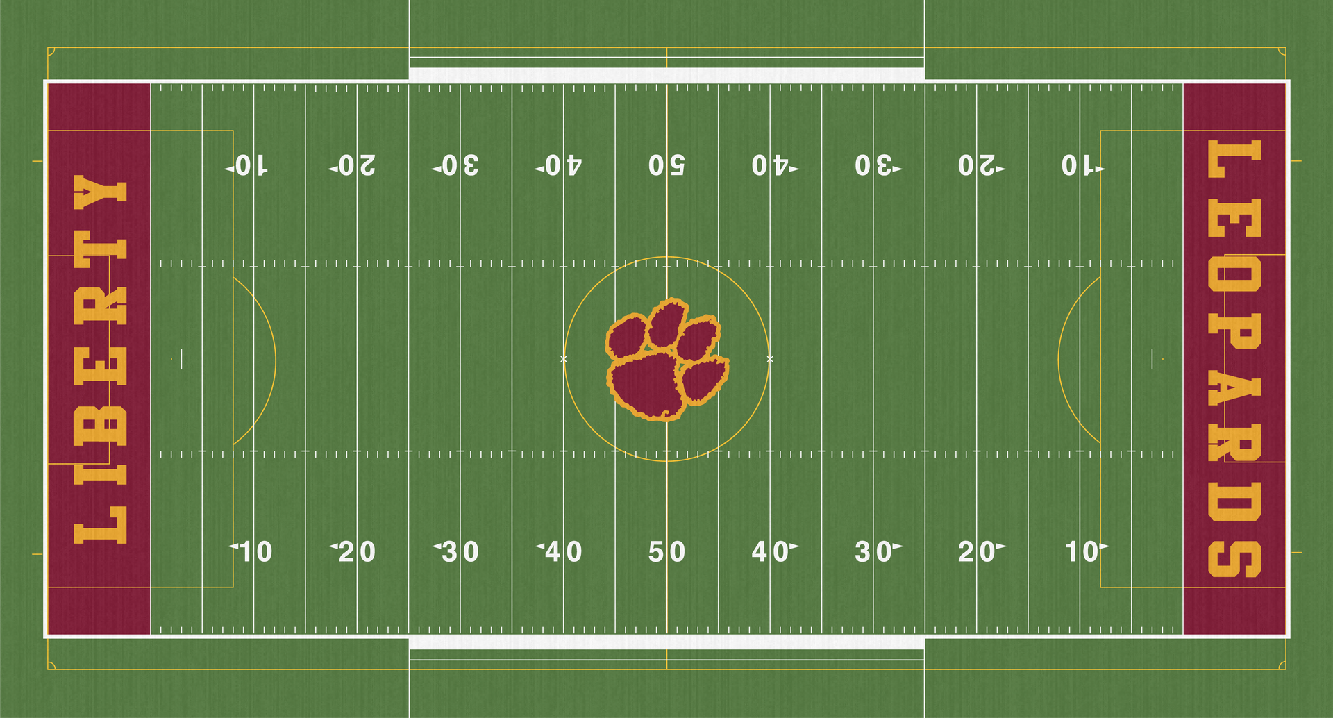 Youngstown Liberty Leopards High School Football Turf