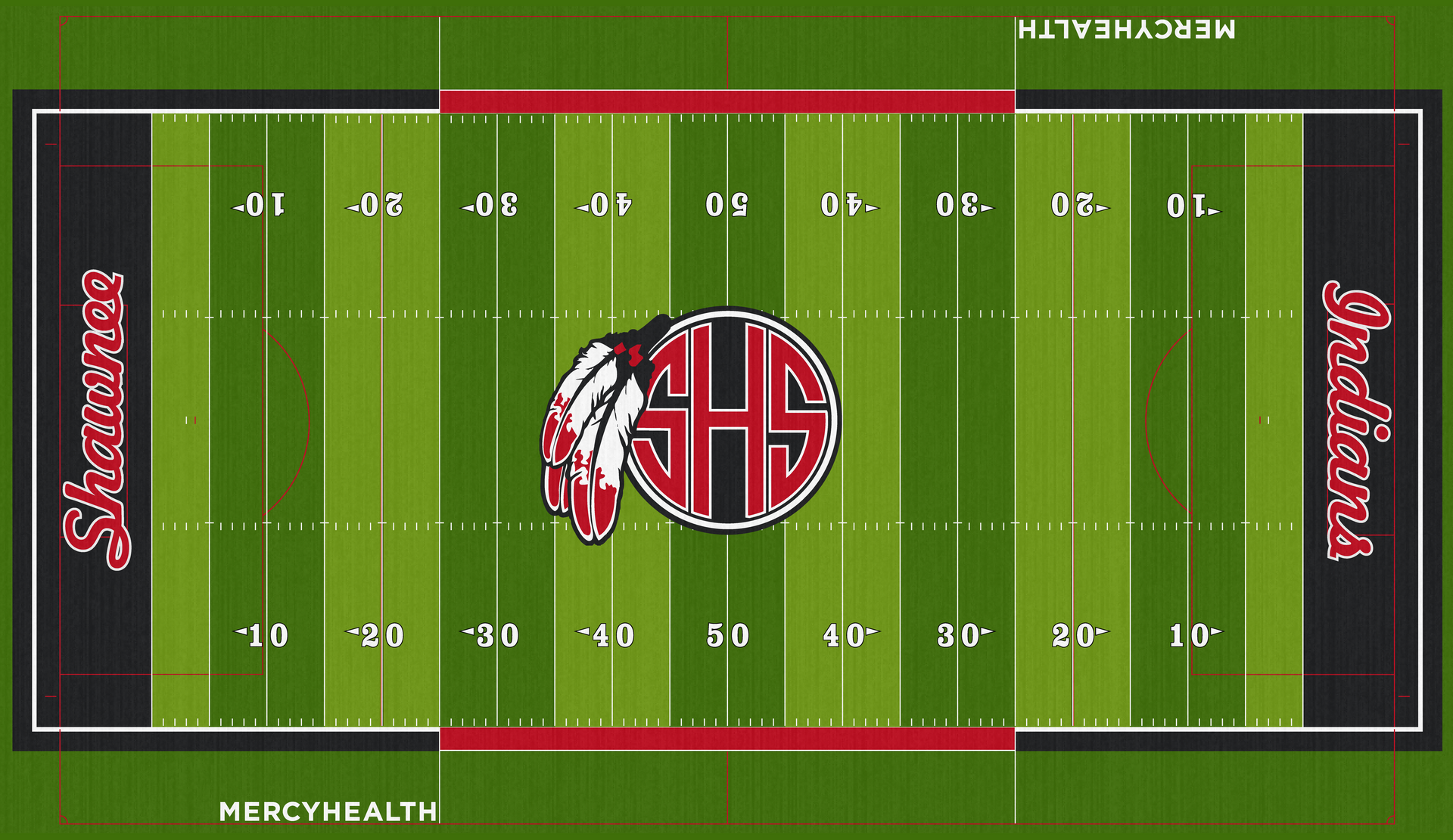 Lima Shawnee Indians High School Turf Allen County