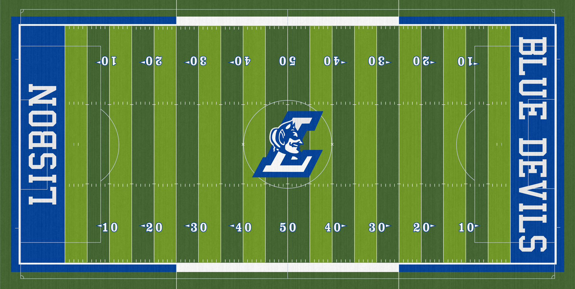 War Memorial Stadium Lisbon Blue Devils Football Turf David Anderson High School