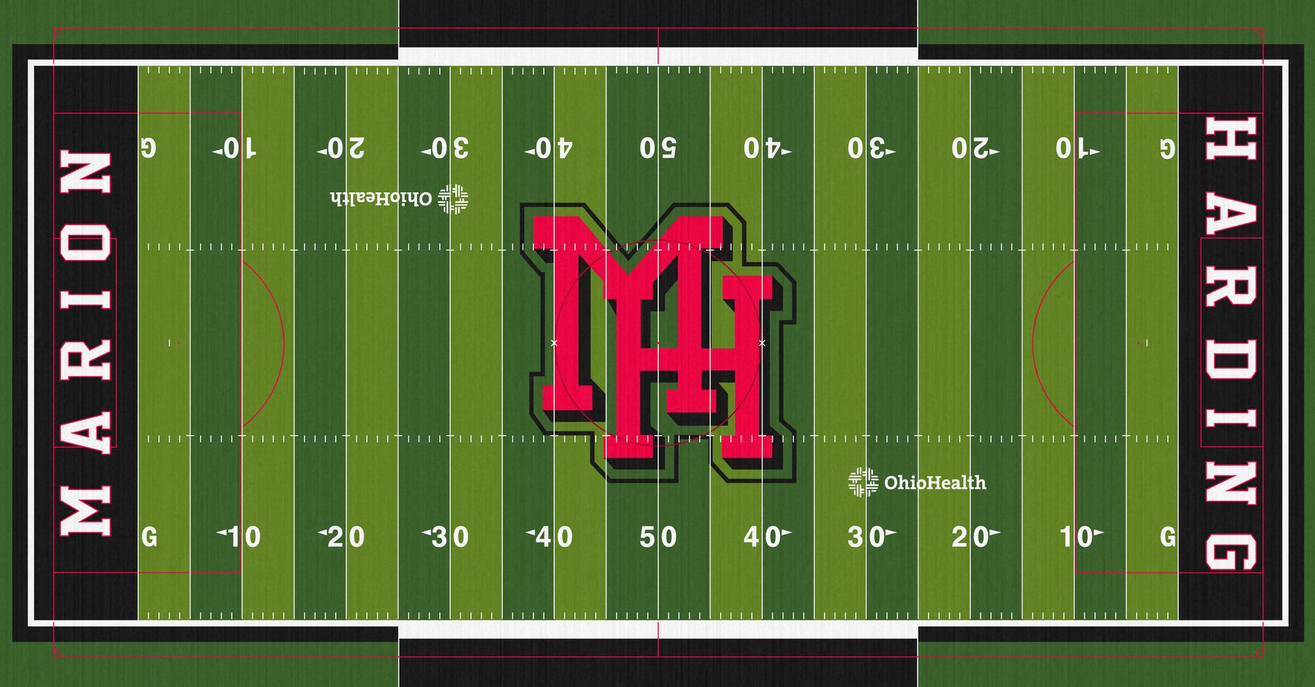 Marion Harding Presidents Football Field Turf MHHS