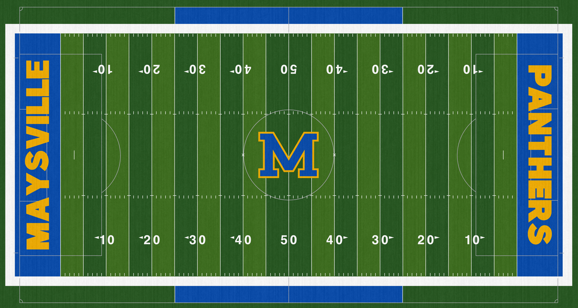 Maysville High School Panthers Football Field Turf Zanesville