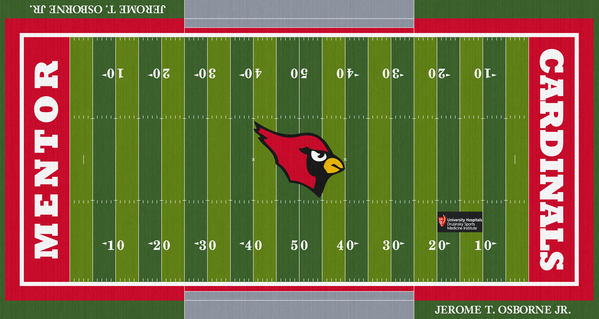 Jerome T. Osborne Sr. Stadium Mentor Cardinals High School Football Stadium 