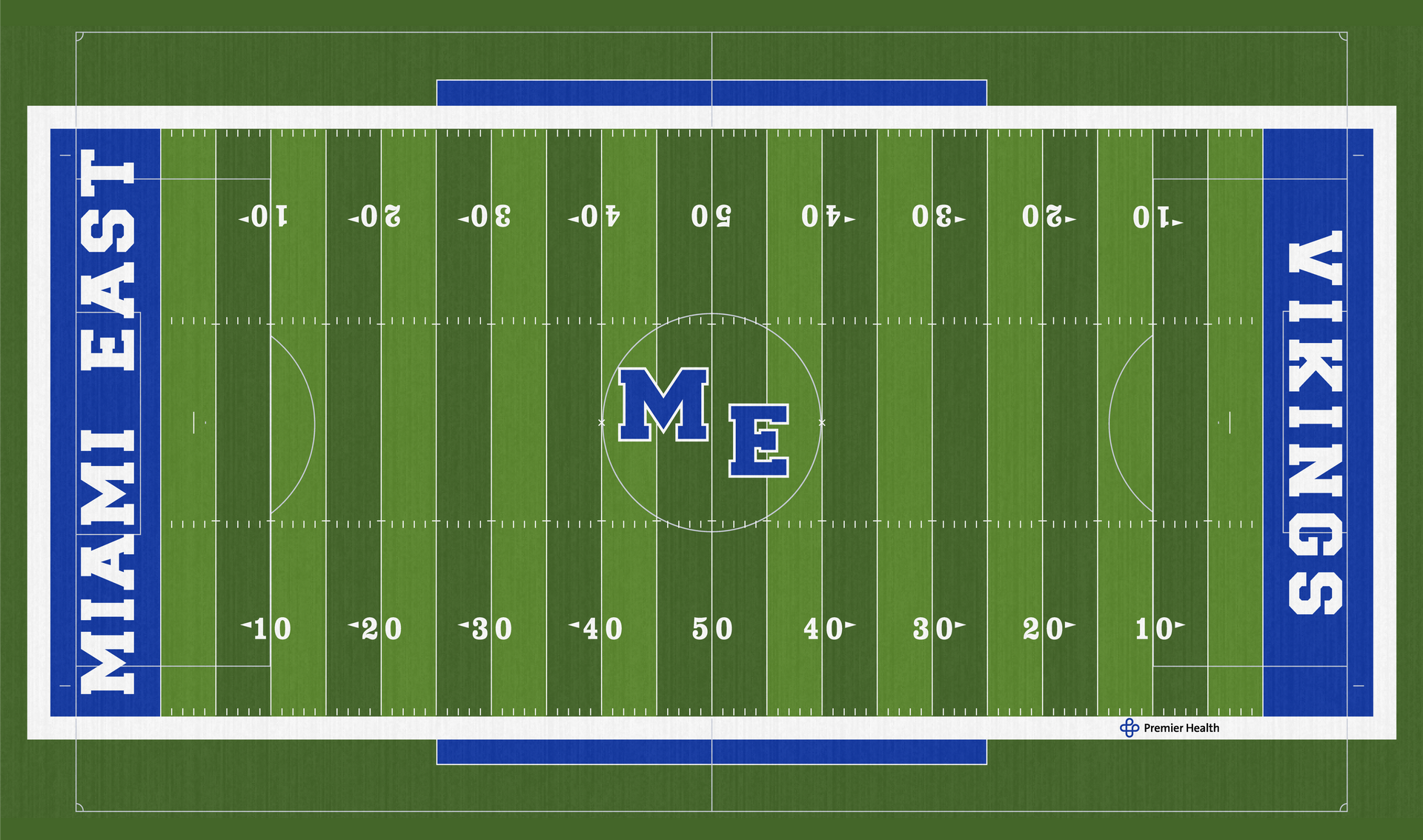 Miami East Vikings Football Field Stadium Turf MEHS