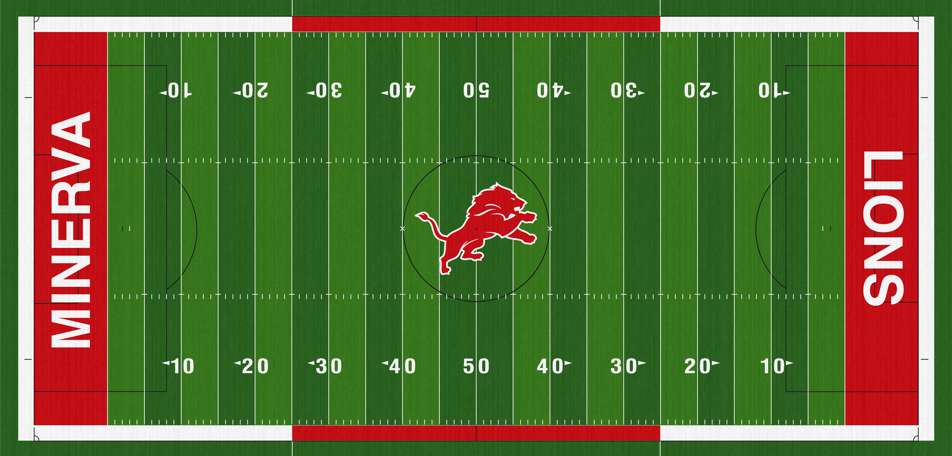 Hines Stadium Minerva High School Lions Football Turf Field