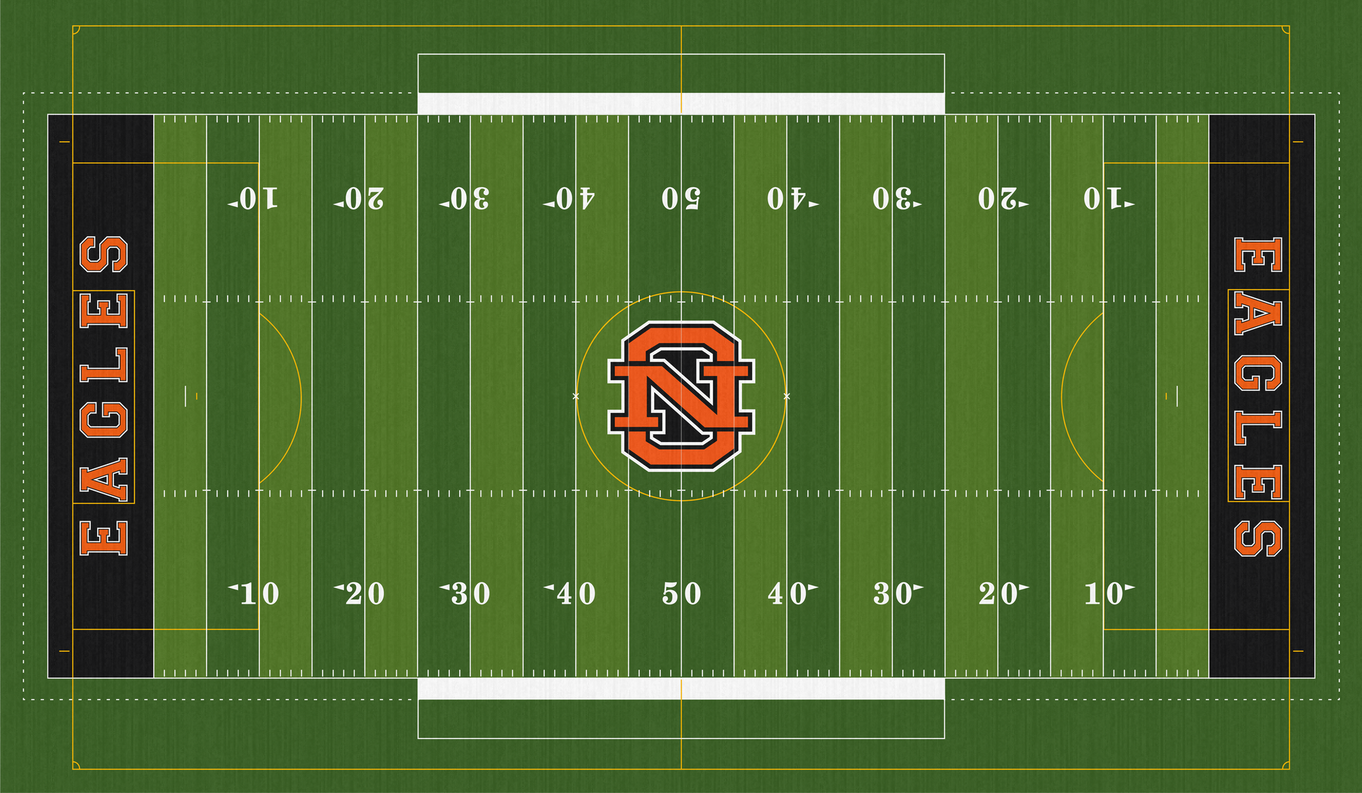 North Olmsted Eagles Football Field Turf Stadium NOHS