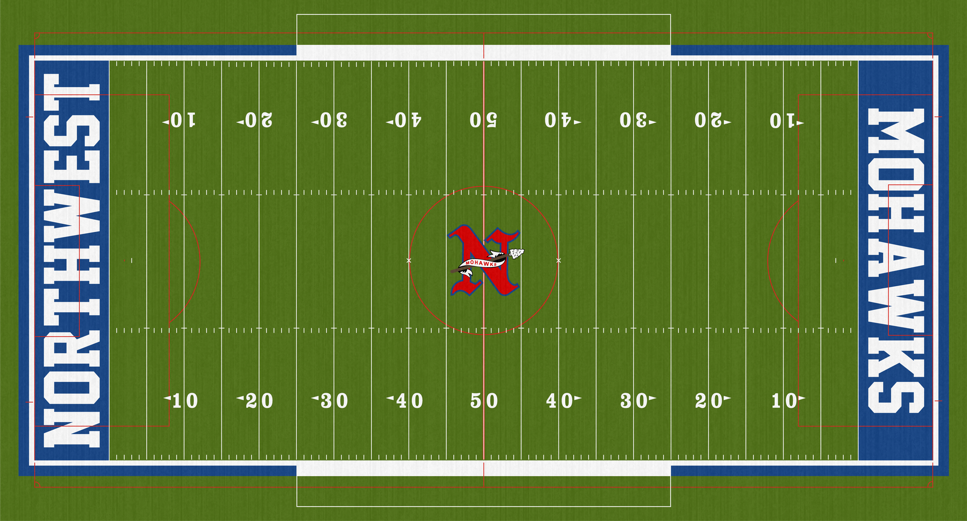 Northwest Mohawks Field High School McDermott Ohio