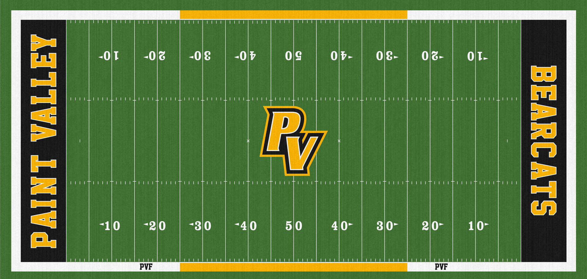 George Knisley Memorial Stadium Paint Valley Bearcats High School Football Turf Field Bainbridge