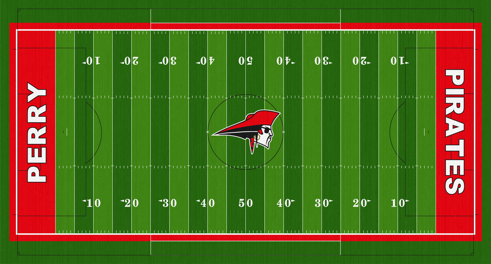 Lake County Perry Pirates Alumni Stadium PHS Football Turf