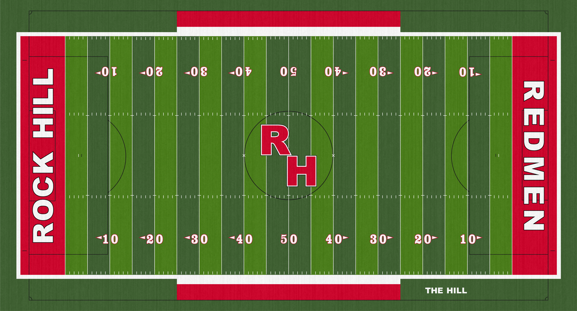Rock Hill Redmen Football Turf Ironton