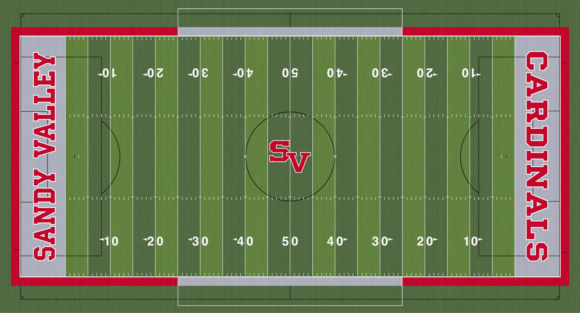 Sandy Valley Cardinals Football Stadium Turf Magnolia Ohio