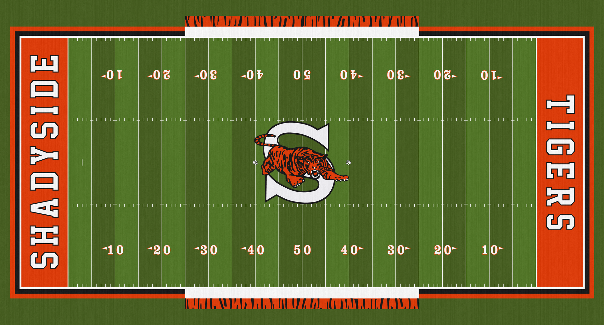 Flemming Field Shadyside Tigers High School Football Turf Stadium