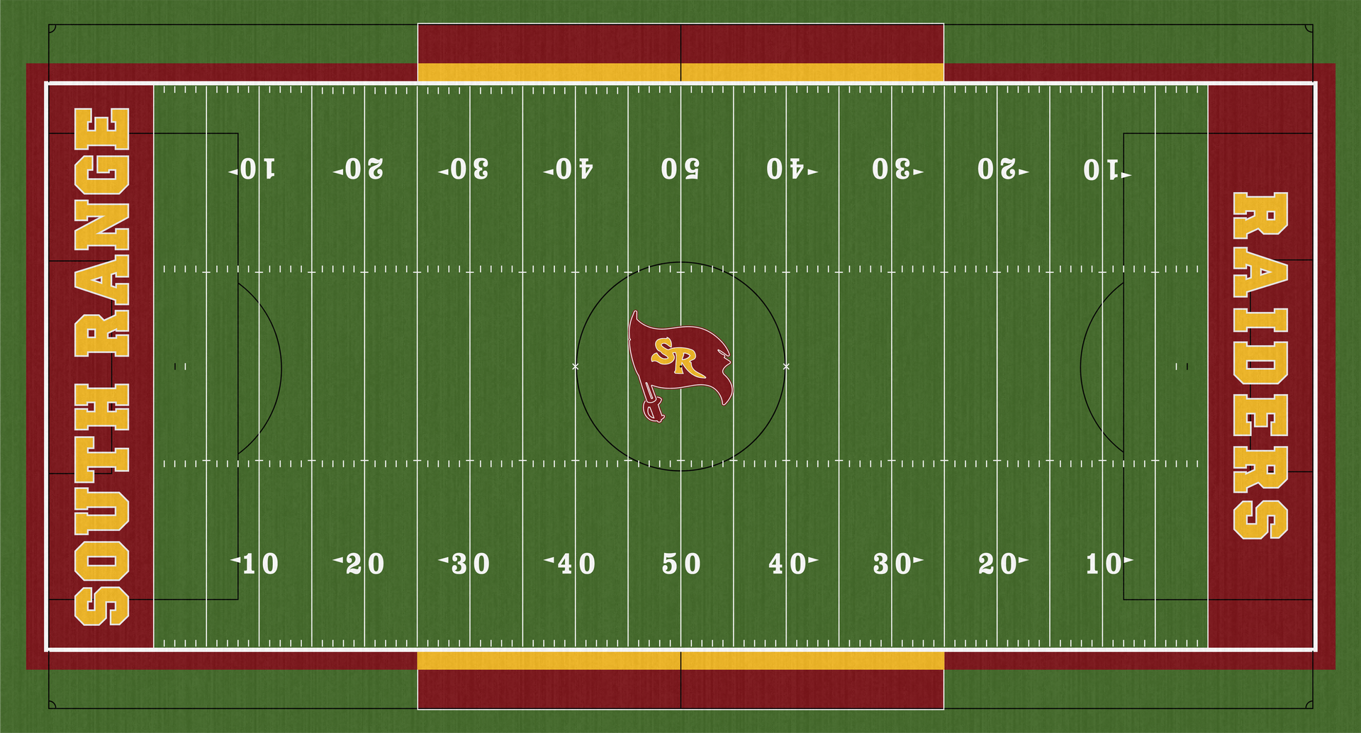 Rominger Stadium South Range Raiders High School Football Turf Field Canfield North Lima