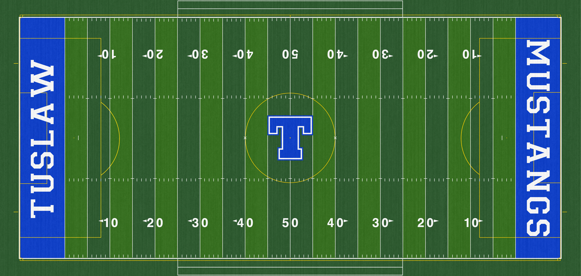 Tuslaw High School Mustangs Turf Football Field William E. Kurtz Stadium