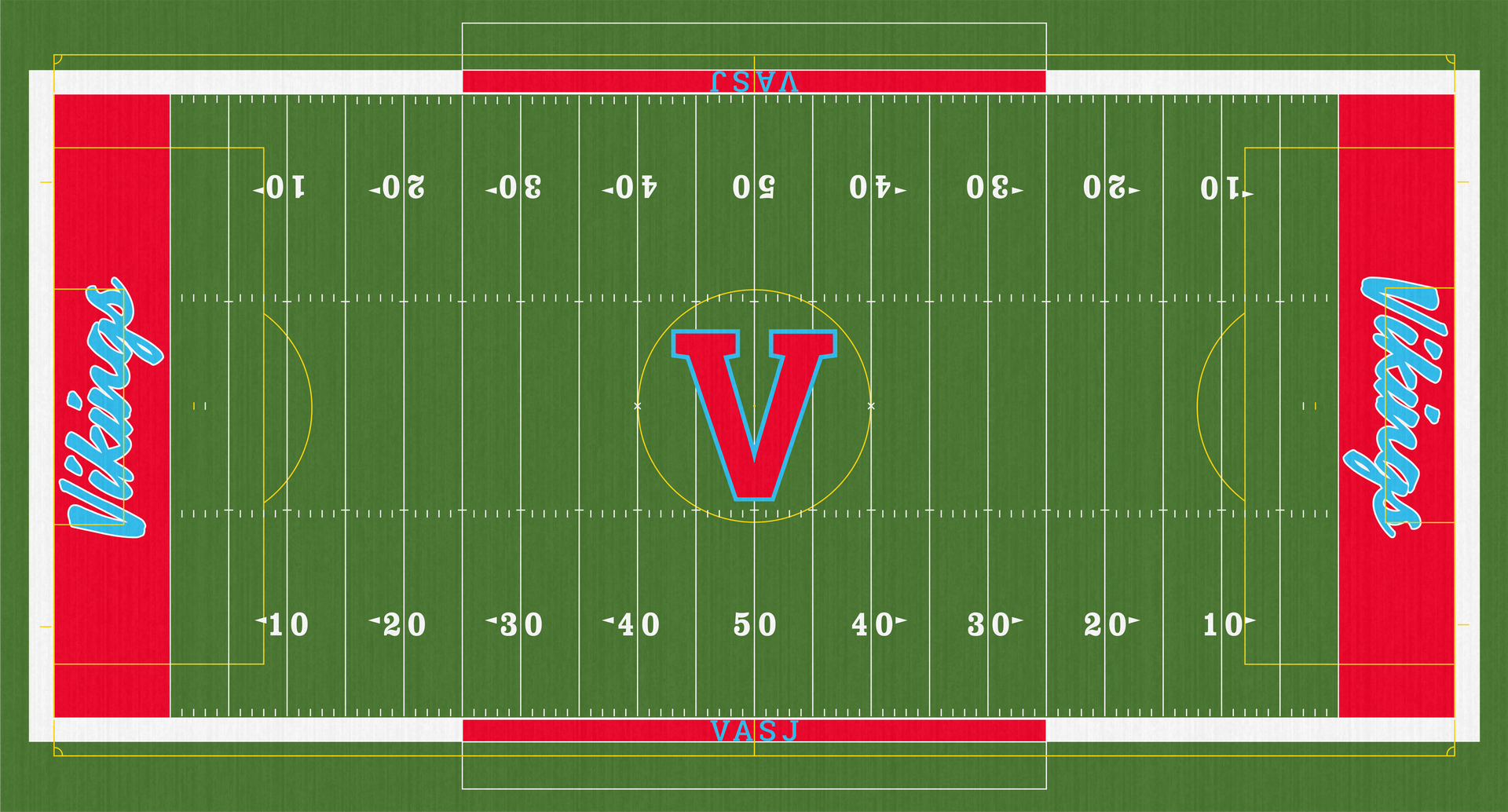 Gutbrod Field Villa Angela St Joseph VASJ Vikings Turf Football Field