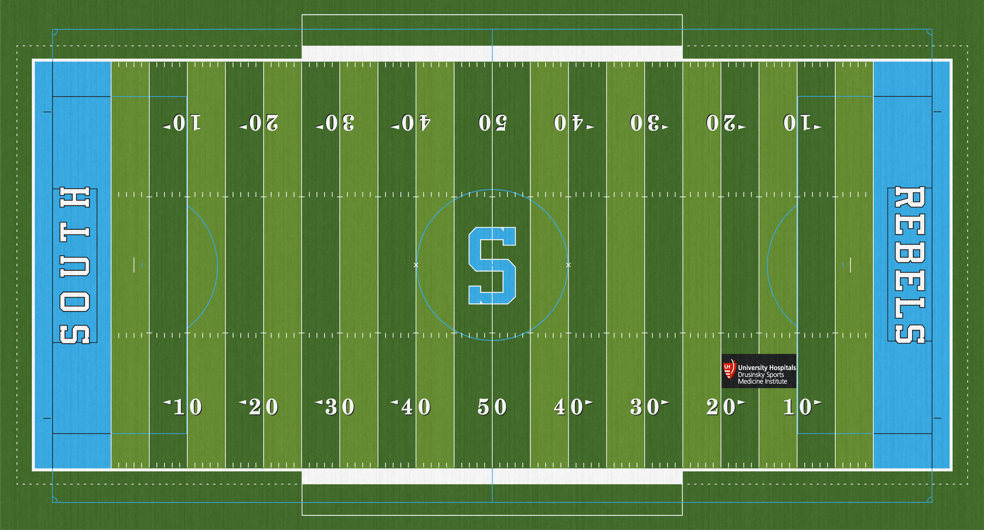 Willoughby South Rebels High School Football Turf Harry E. Winters Stadium Field