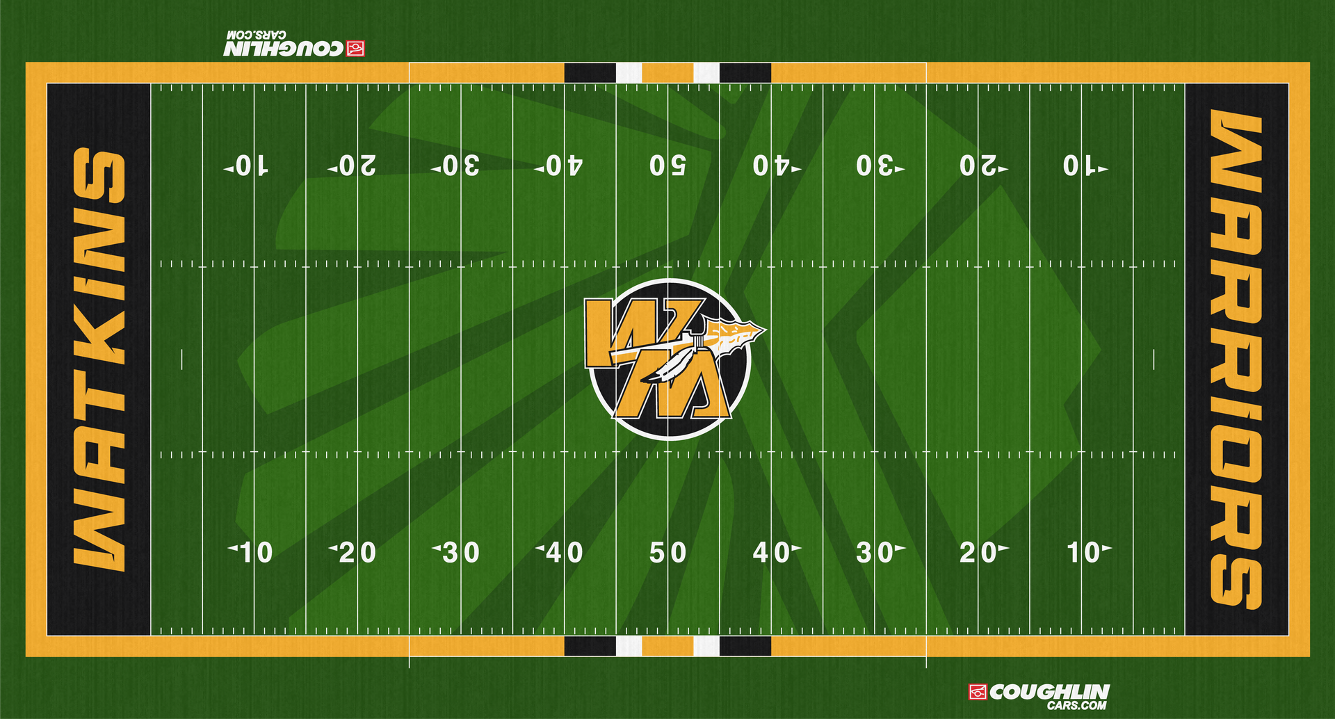 Pataskala Watkins Memorial High School Warriors coughlincars.com Football field Turf WMHS