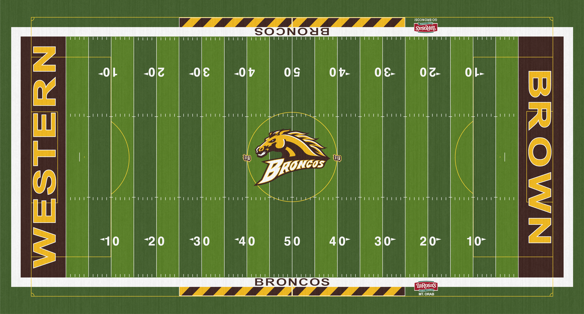 Kibler Stadium LaRosa's Field Western Brown Broncos High School Football turf