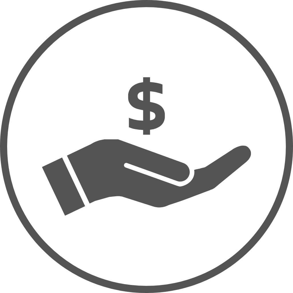 Roof Change | Icon of Cash in Hand | Available Financing
