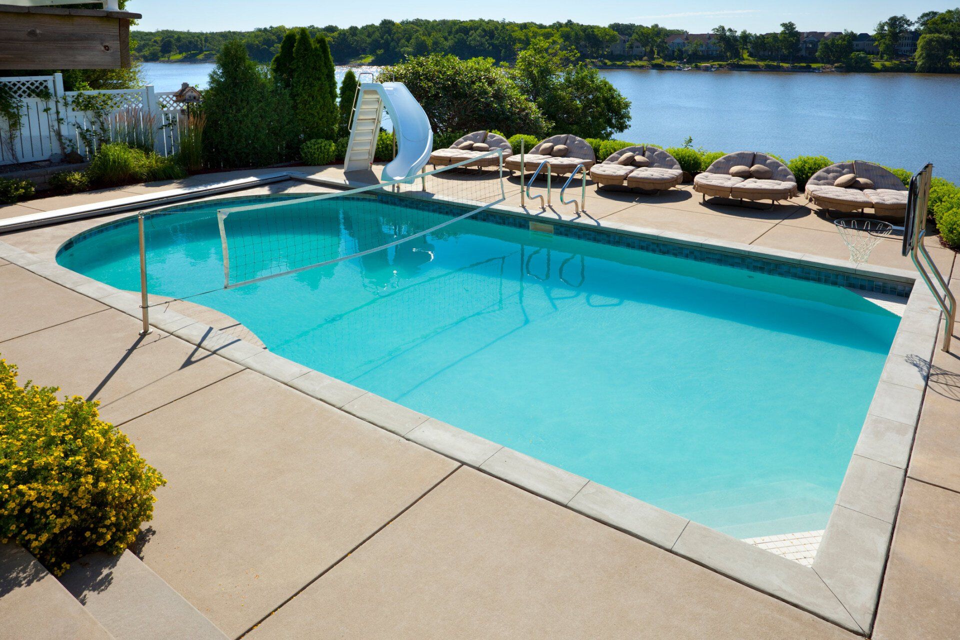 Swimming Pool With Waterfront View — Honolulu, HI — Central Pacific Specialty Contractors