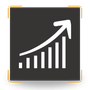 Chart showing upward trend.