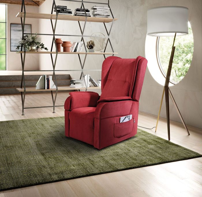 Salotto con poltrona verde