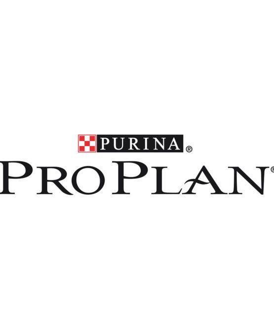 Logo Purina Pro Plan con emblema a scacchiera Purina.