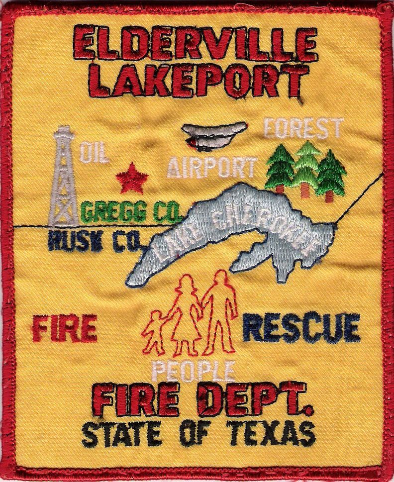 A patch that says Elderville Lakeport on it