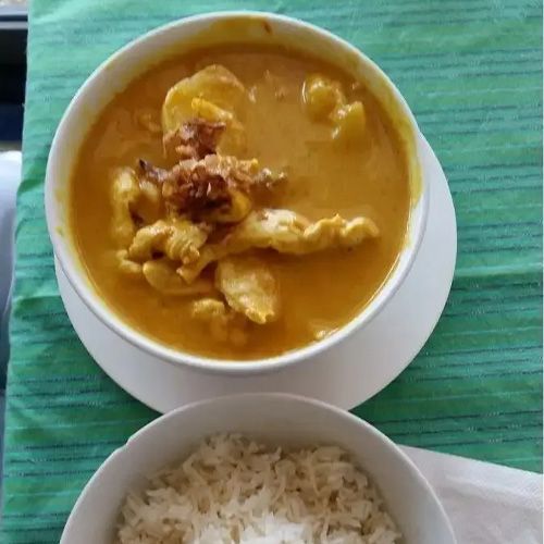 A Bowl Of Soup Next To A Bowl Of Rice — One Thai Cuisine & Noodle Bar In Kirwan, QLD