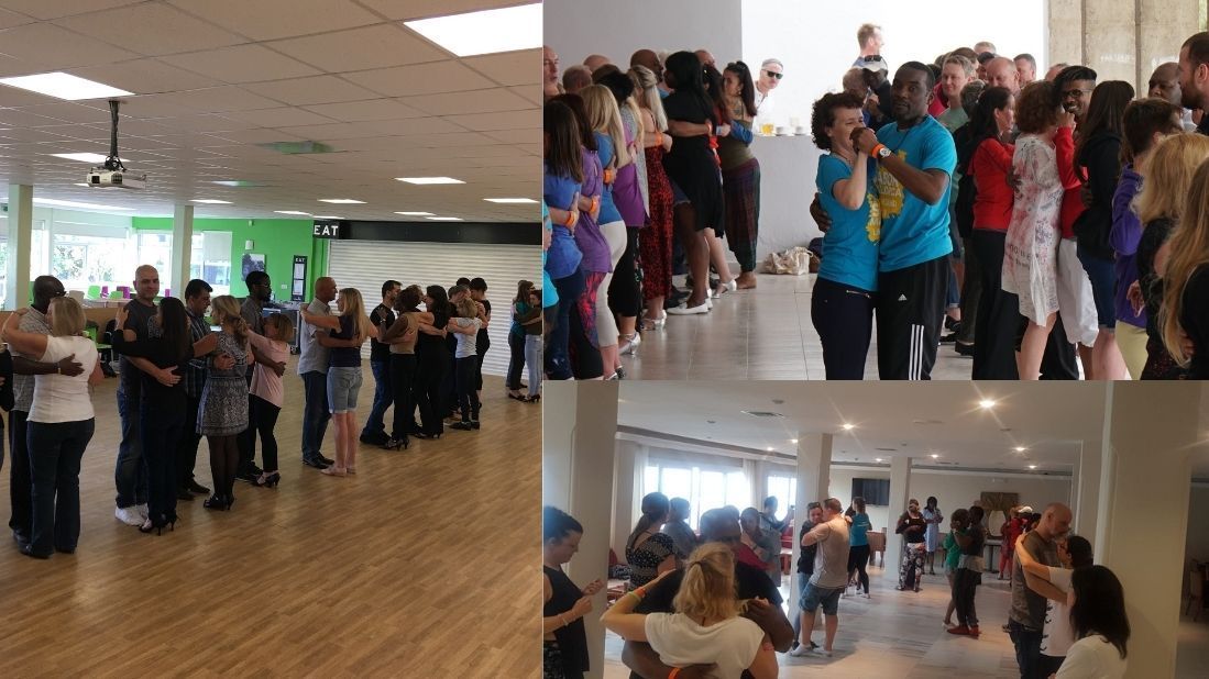 People learning to dance kizomba