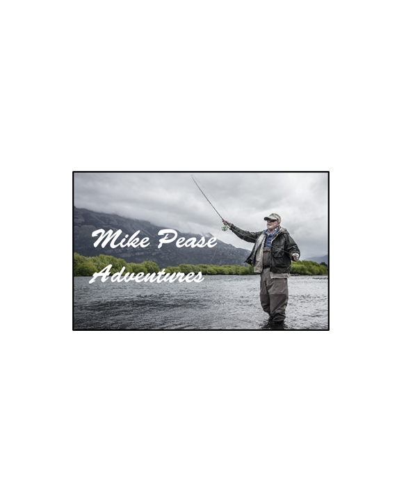 A man is fishing in a river with a fishing rod.