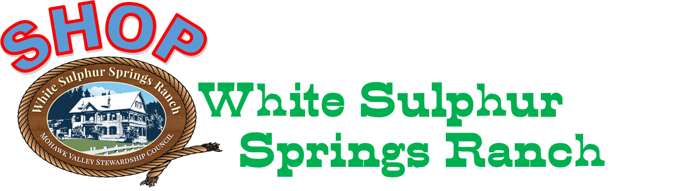A logo for shop white sulphur springs ranch