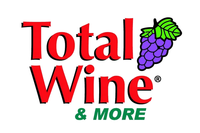 The total wine and more logo has a bunch of grapes on it