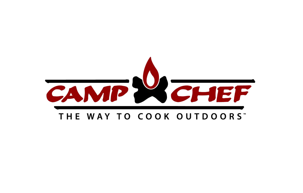 The logo for camp chef is the way to cook outdoors.