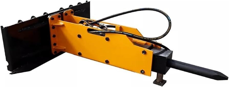 Black metal forklift attachment with adjustable frame and tines on a white background