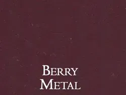 a close up of a maroon background with the words `` berry metal '' written on it .
