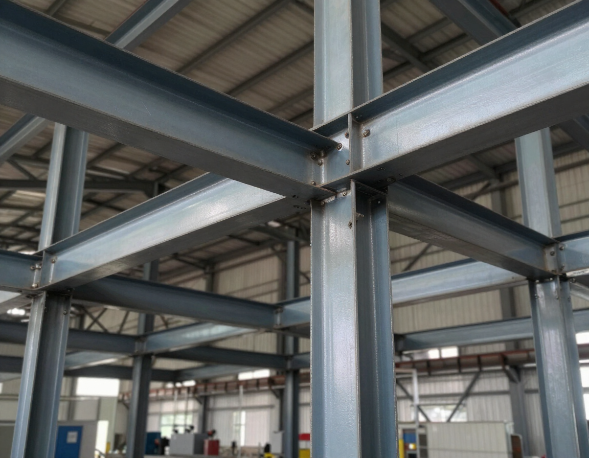 Estructura metálica reforzada para uso industrial.