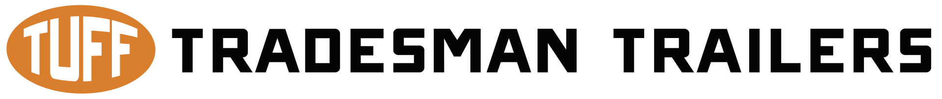 A logo for tradesman trailers is shown on a white background.
