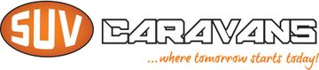 A logo for hybrid suv caravans where tomorrow starts today