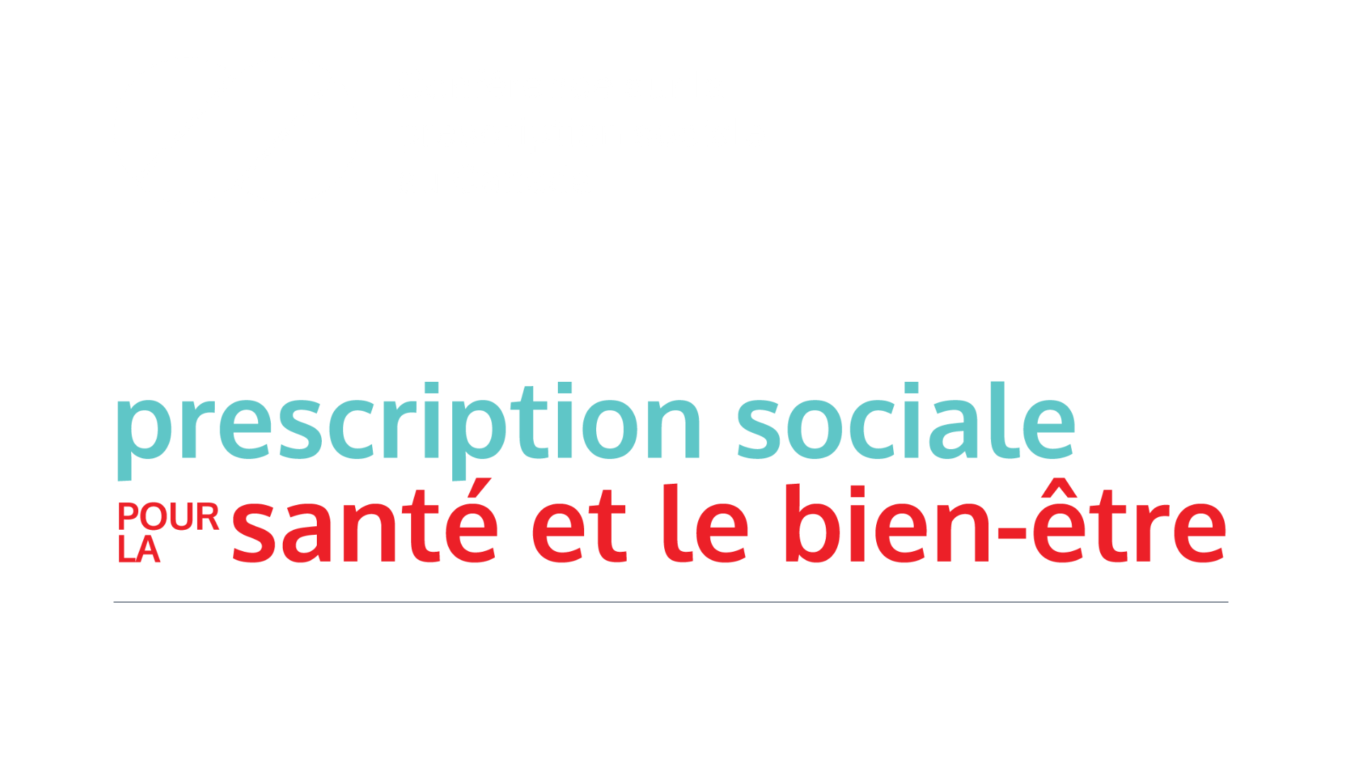 A logo for prescription sociale pour la santé et le bien-être