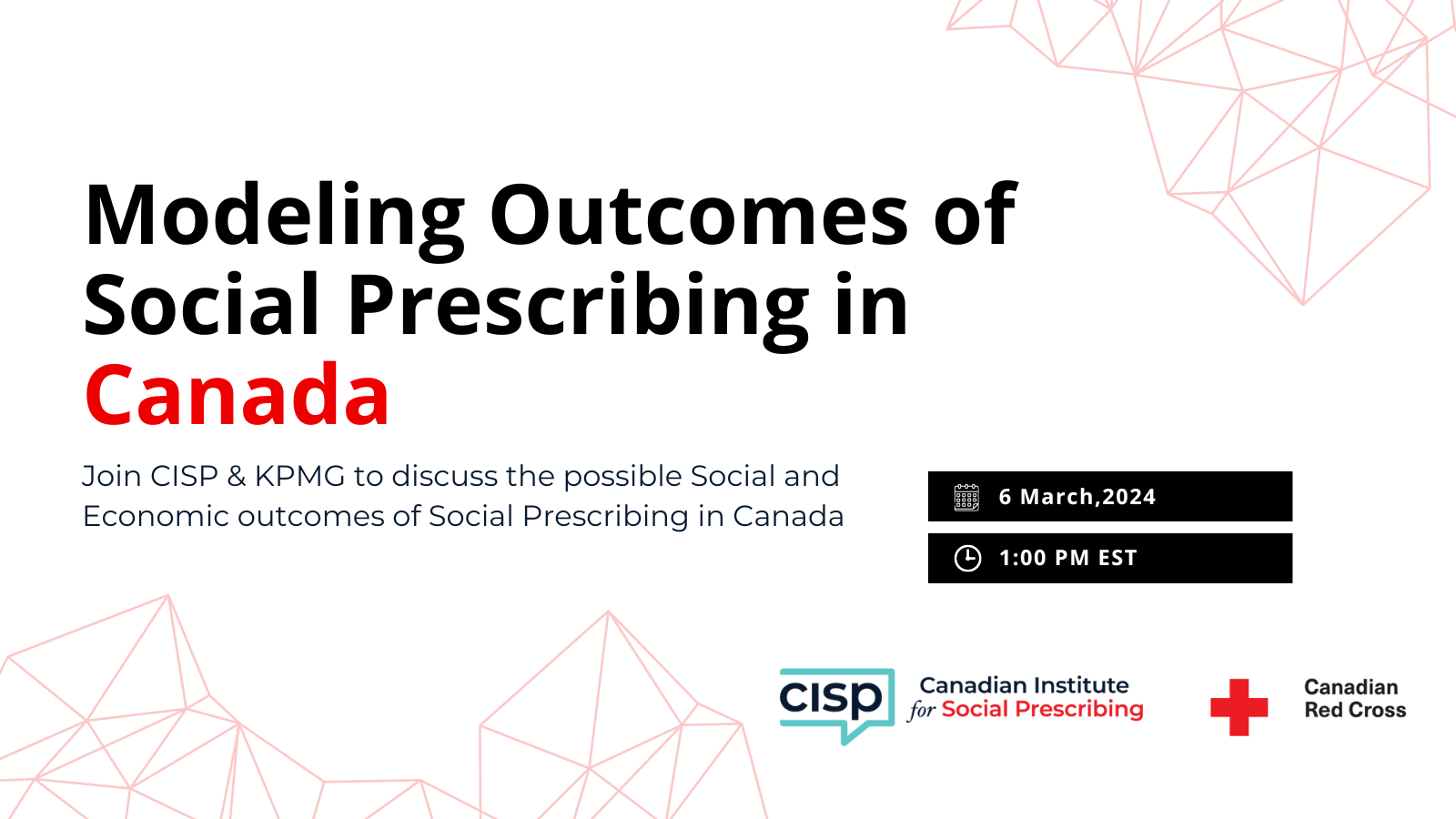 A poster for modeling outcomes of social prescribing in canada