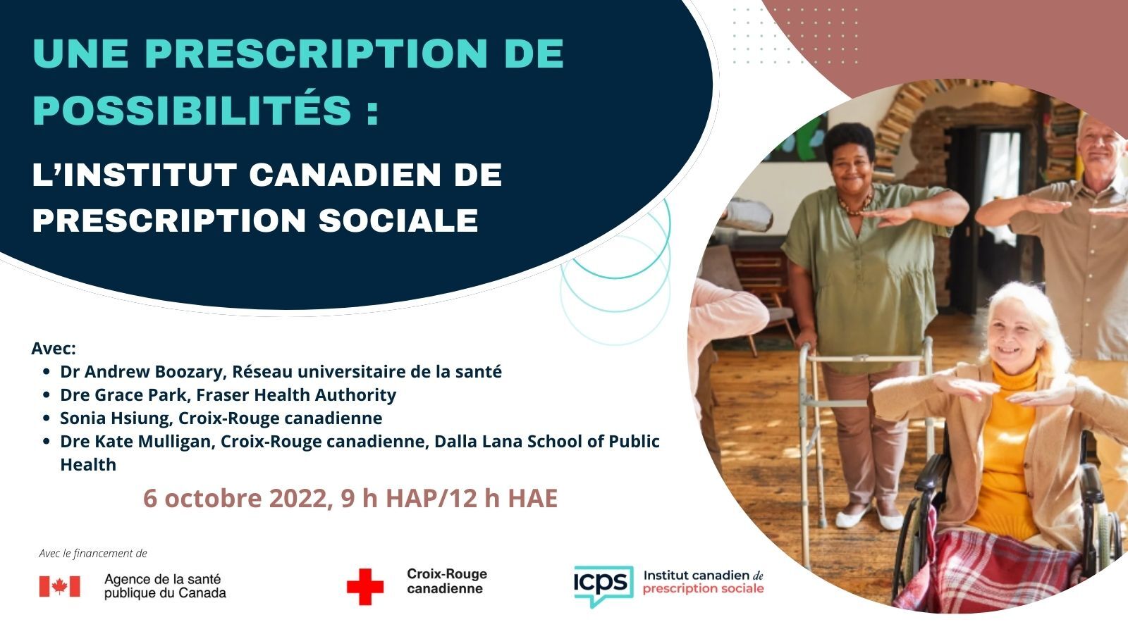 A poster for une prescription de possibilites l' institut canadien de prescription sociale