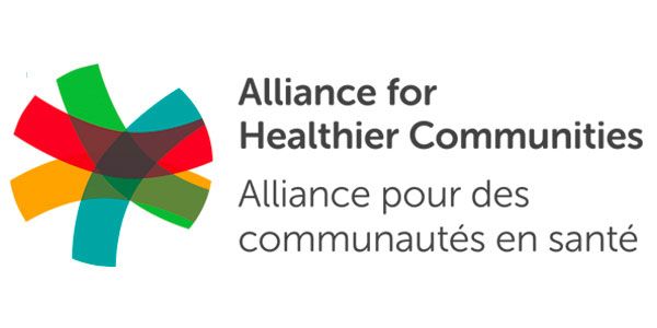 The logo for the alliance for healthier communities