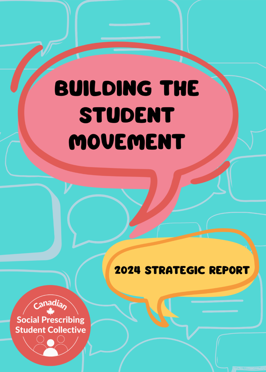 A poster that says building the student movement on it