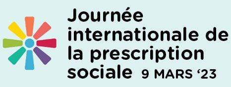 The logo for journee internationale de la prescription sociale 9 mars '23