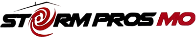Storm Pros Mo logo in black, red, and white with a red swirl in the &ldquo;O&rdquo;