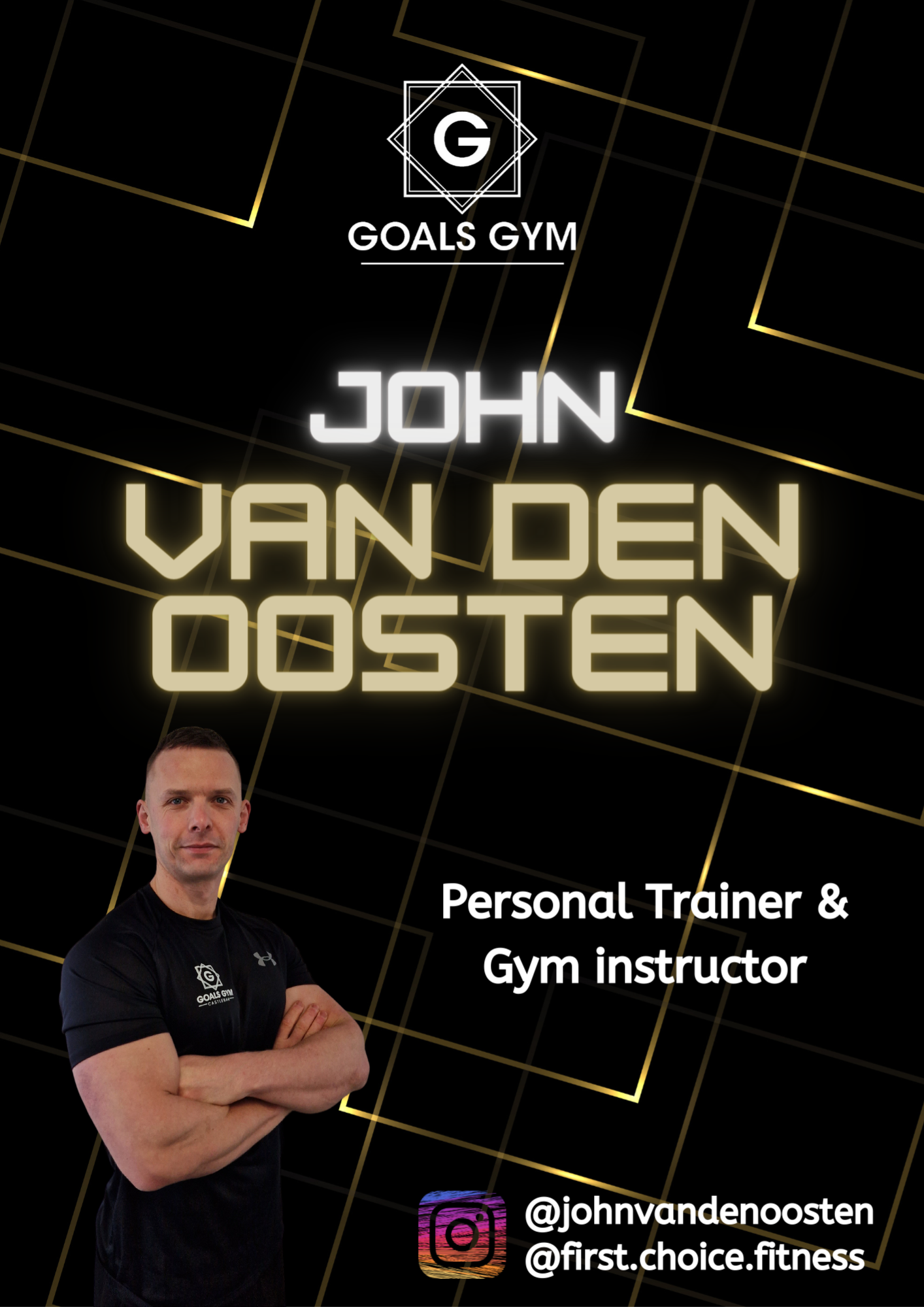 John Van Den Oosten - Personal Trainer & Gym Instructor at Goals Gym Castlebar