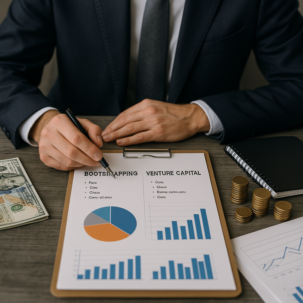A calculator , pen , glasses and a notebook are on a table with financial statements.